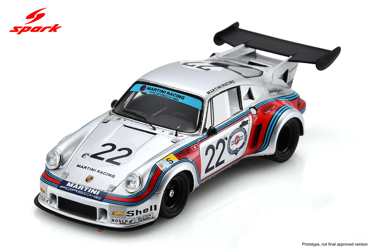 Spark Porsche 911 Carrera RSR Turbo #22 Martini Racing Porsche System 24 Hours of Le Mans 1974 1/43 Scale S9792