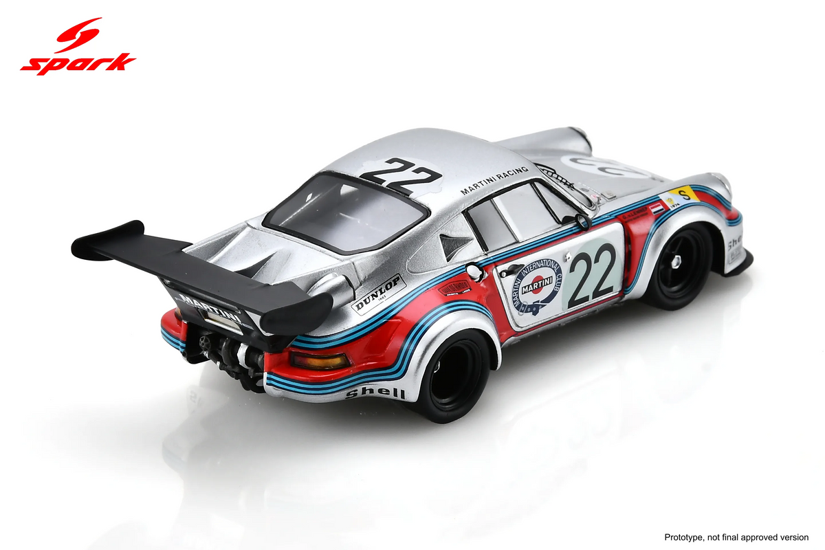 Spark Porsche 911 Carrera RSR Turbo #22 Martini Racing Porsche System 24 Hours of Le Mans 1974 1/43 Scale S9792