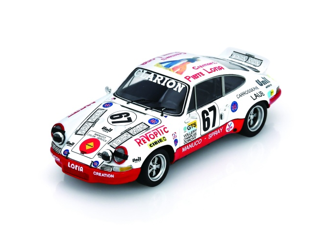 Spark Porsche Carrera RSR #67 Porsche Club Romand 24Hrs Le Mans 1974 1/43 Scale S9797