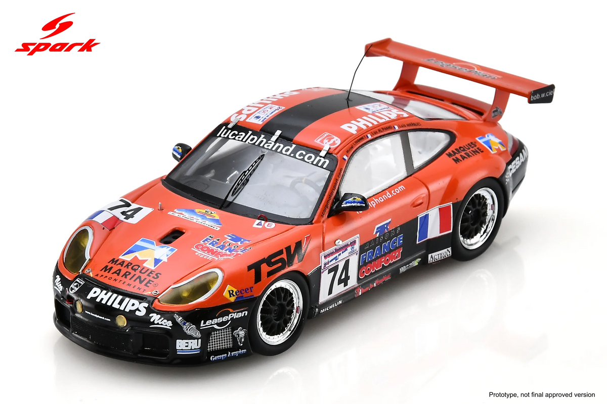 Spark Porsche 911 GT3-R #74 Luc Alphand Adventure 24 Hours of Le Mans 2001 1/43 Scale S9949