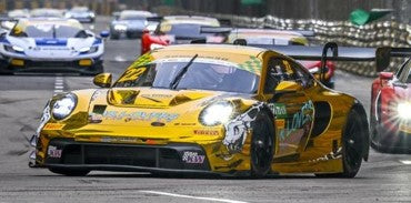 Spark Porsche 911 GT3 R (992) #22 Schumacher CLRT 3rd Macau GT Cup 2025 1/43 Scale SA306