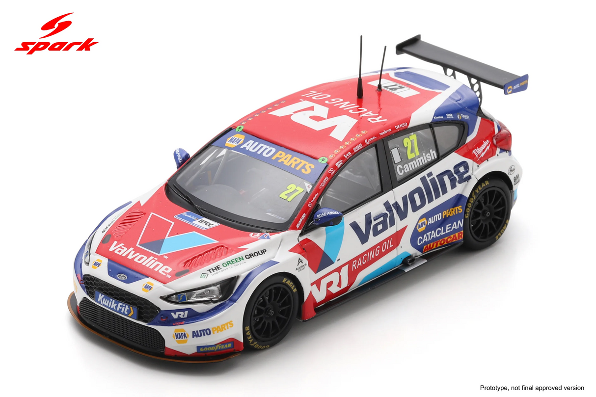 Spark Ford Focus BTCC #27 Dan Cammish Silverstone 2024 Valvoline 1/43 Scale UK042