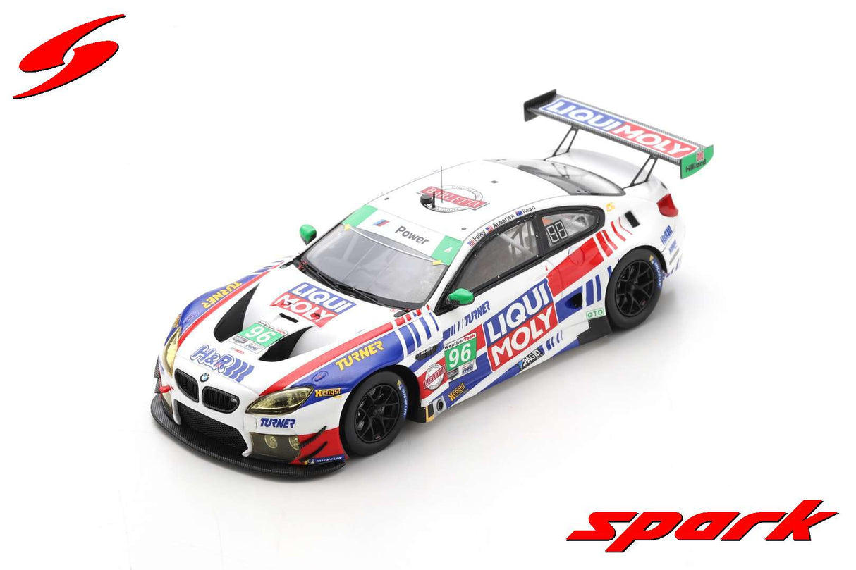 Spark BMW M6 GT3 #96 Turner Motorsport 12H Sebring 2021 Auberlen/Foley/Read (300pcs) 1/43 Scale