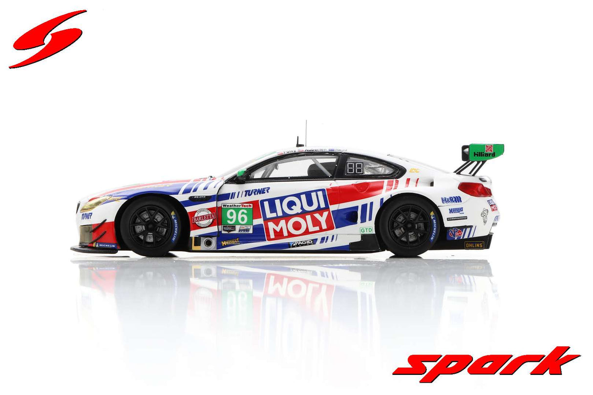 Spark BMW M6 GT3 #96 Turner Motorsport 12H Sebring 2021 Auberlen/Foley/Read (300pcs) 1/43 Scale