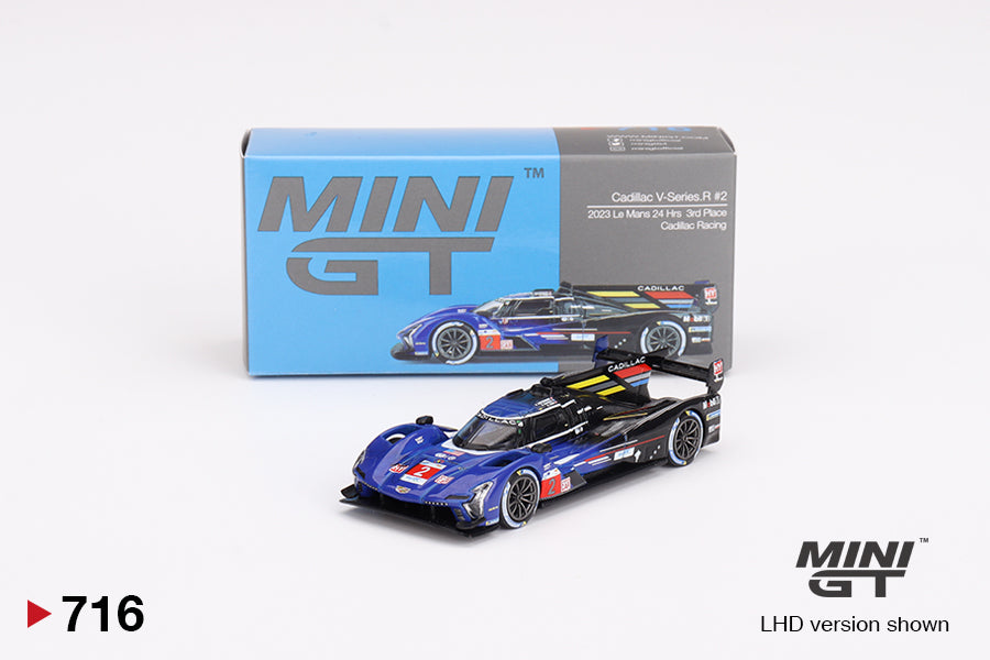 Mini GT Cadillac V-Series R #2 Cadillac Racing 2023 Le Mans 24HRS 3rd 1/64 Scale
