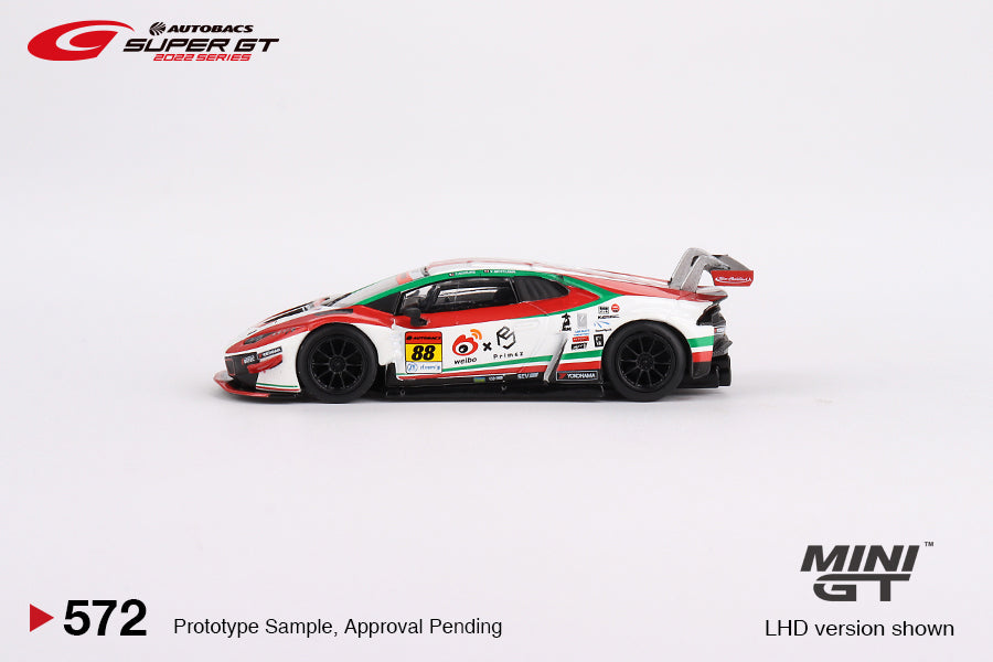 Mini GT Lamborghini Huracan GT3 EVO #88 JLOC 2022 Super GT 1/64 Scale