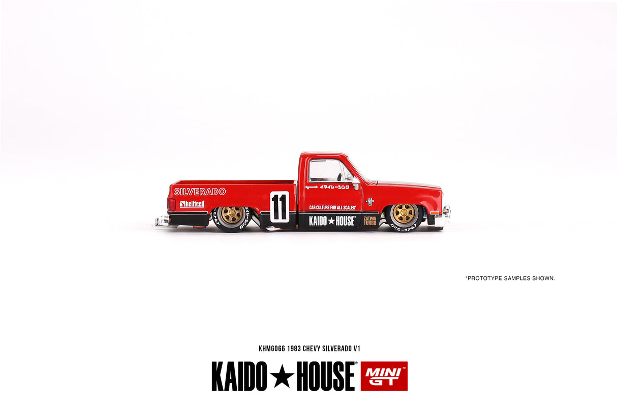Mini GT x Kaido House Chevrolet Silverado Kaido V1 1/64 Scale