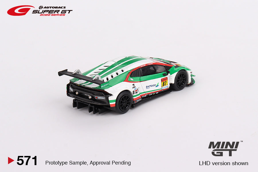 Mini GT Lamborghini Huracan GT3 Evo No.87 Jloc 2022 Super GT Series (Japan Exclusive) 1/64 Scale
