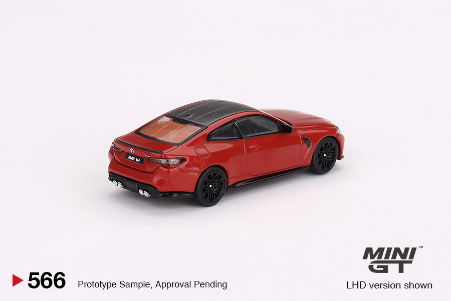 Mini GT BMW M4 Competition (G82) Toronto Red Metallic (RHD) 1/64 Scale