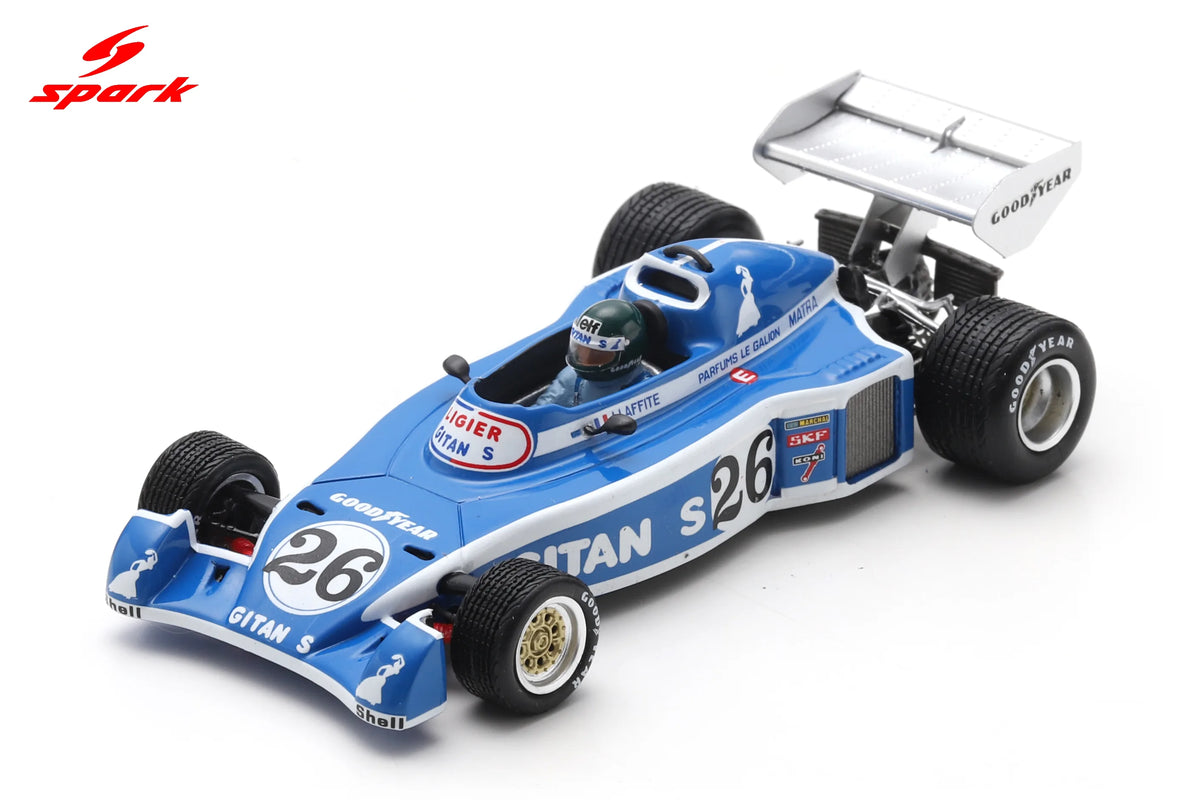 Spark Ligier JS5 #26 Jacques Laffite 1976 Japanese F1 Grand Prix 1/43 Scale