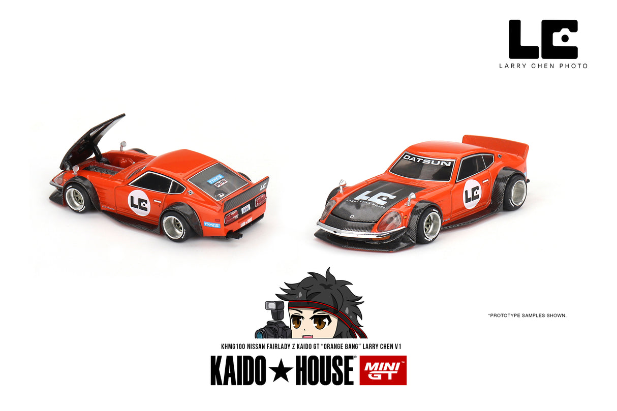 Mini GT x Kaido House Nissan Fairlady Z Kaido GT Orange Bang 1/64 Scale