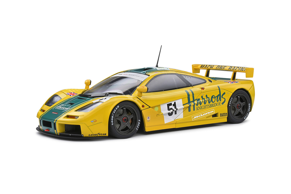 Solido McLaren F1 GT-R Short Tail 24H Le Mans 1995 - Harrods 1/18 Scale