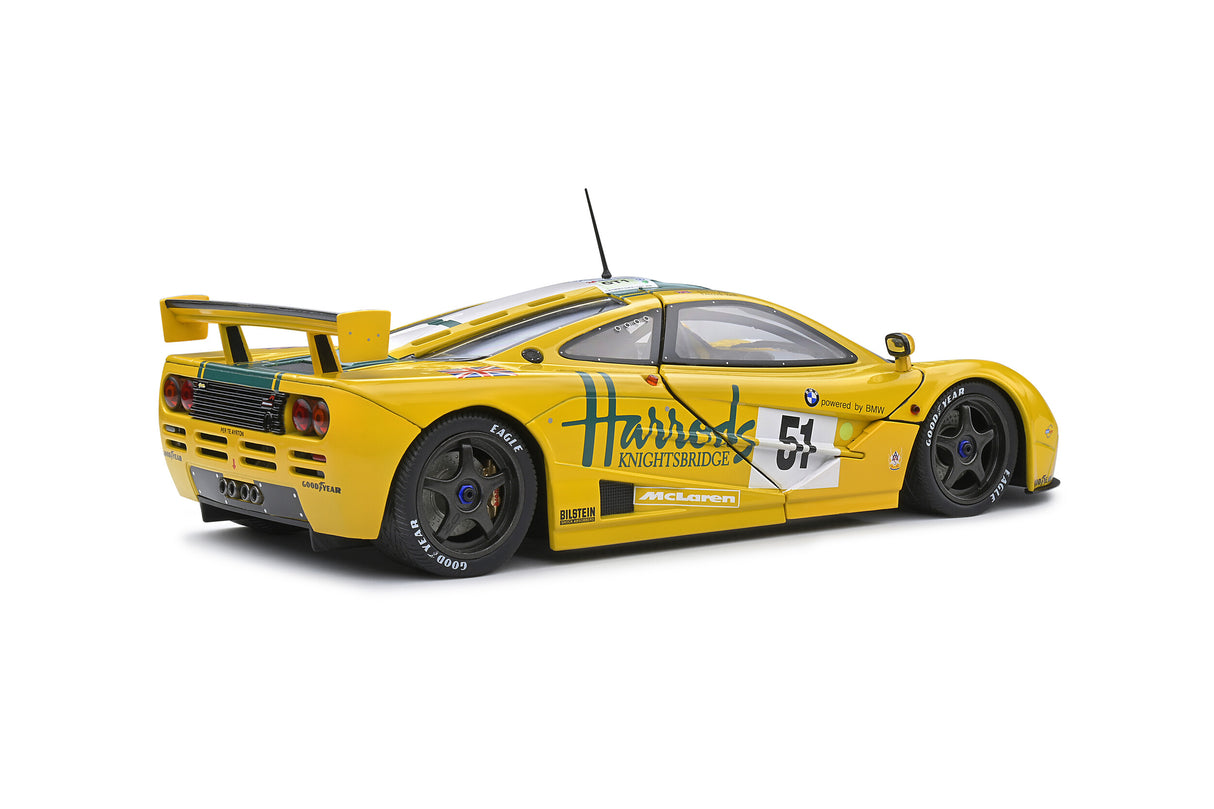 Solido McLaren F1 GT-R Short Tail 24H Le Mans 1995 - Harrods 1/18 Scale