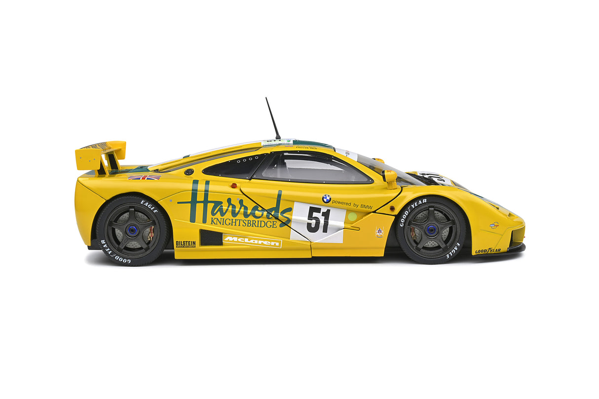 Solido McLaren F1 GT-R Short Tail 24H Le Mans 1995 - Harrods 1/18 Scale