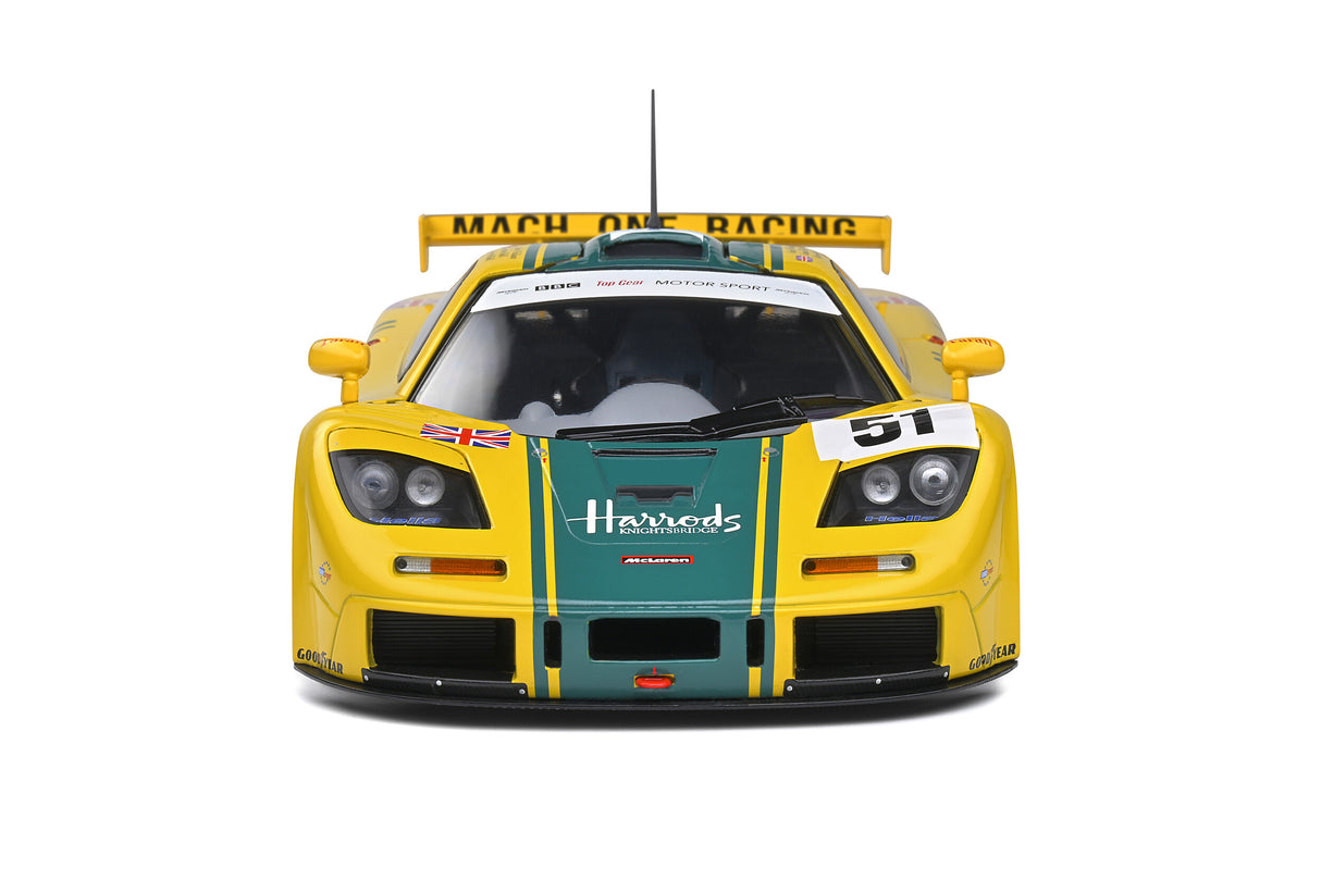 Solido McLaren F1 GT-R Short Tail 24H Le Mans 1995 - Harrods 1/18 Scale