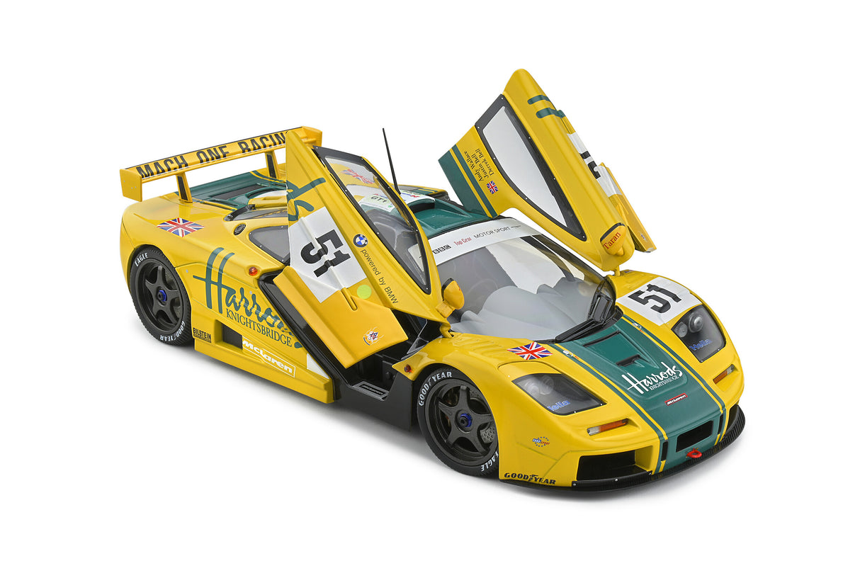 Solido McLaren F1 GT-R Short Tail 24H Le Mans 1995 - Harrods 1/18 Scale
