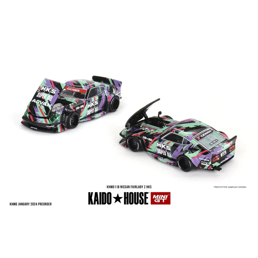 Mini GT x Kaido House Nissan Fairlady Z HKS 1/64 Scale MGTKHMG118