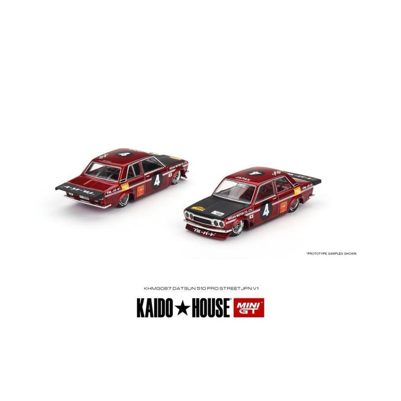 Mini GT x Kaido House Datsun 510 Pro Street JPN V1 1/64 Scale