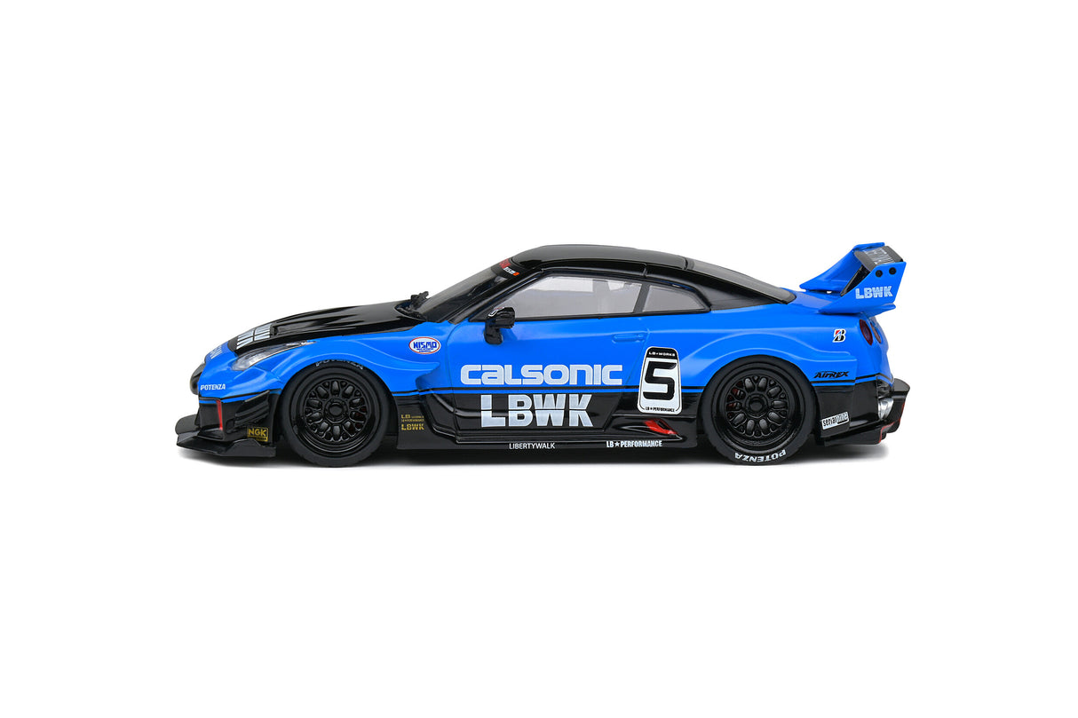 Solido Nissan GT-R (R35) LB Works - Liberty Walk Silhouette Coupe Calsonic 2016 1/43 Scale