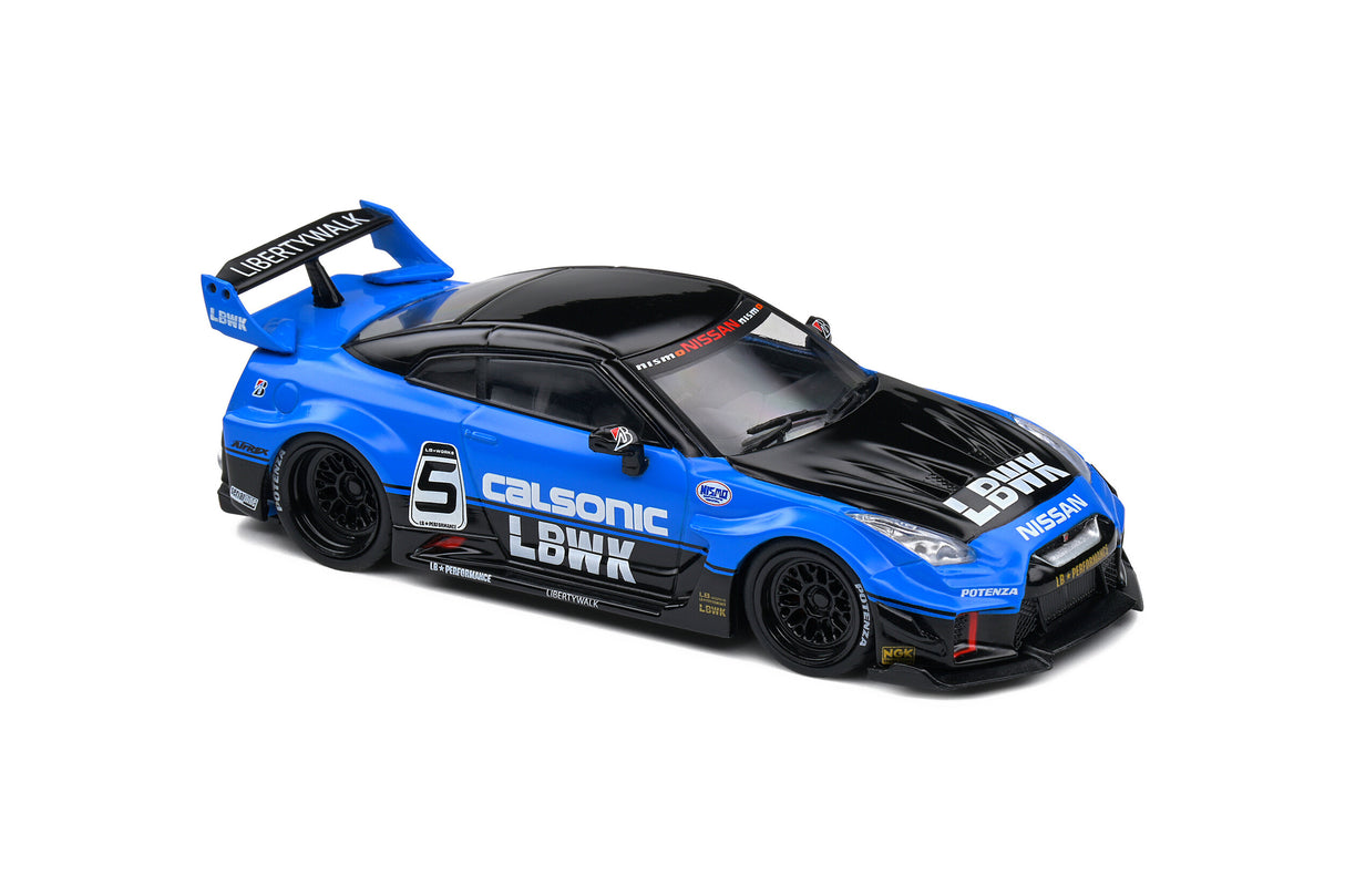 Solido Nissan GT-R (R35) LB Works - Liberty Walk Silhouette Coupe Calsonic 2016 1/43 Scale