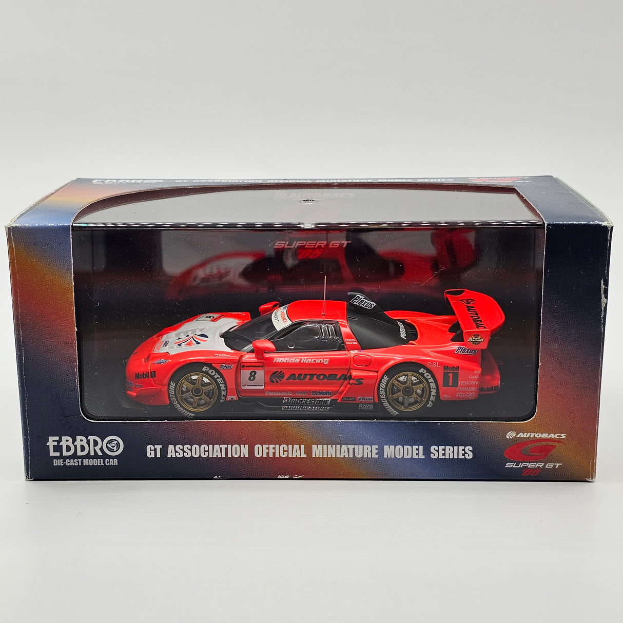 EBBRO Honda NSX #8 Autobacs Racing Team Aguri (ARTA) Super GT 2005 1/43 Scale