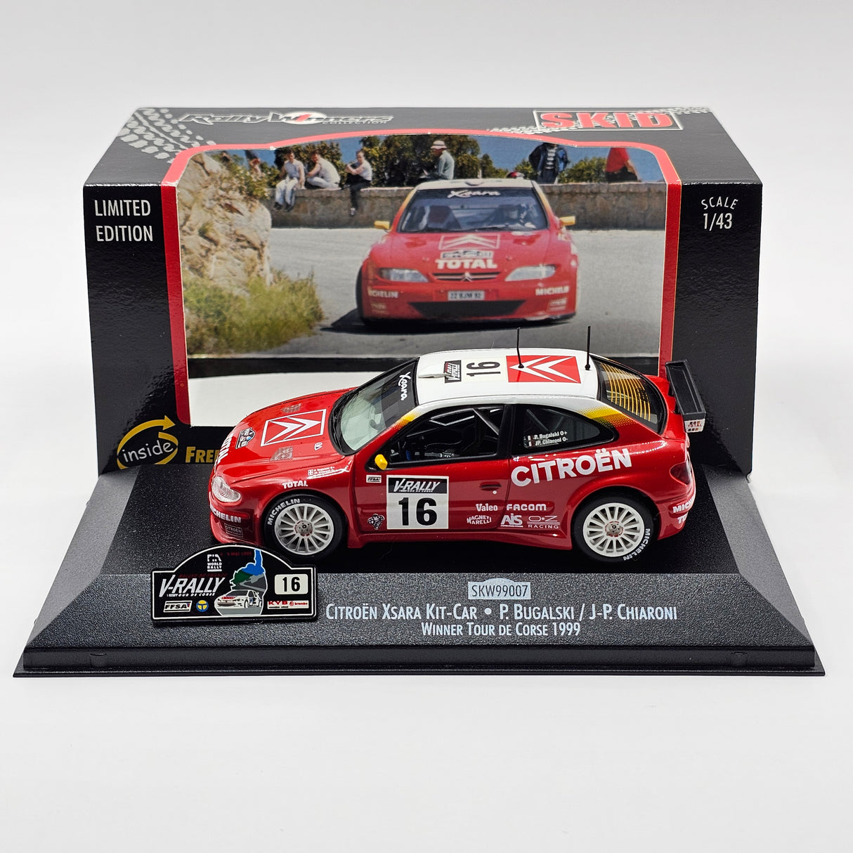 Vitesse Skid Citroen Xsara Kit Car #16 Winner Tour De Corse 1999 1/43 Scale
