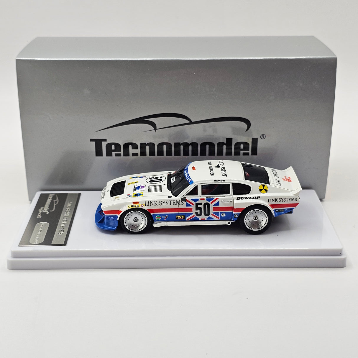 Tecnomodel Aston Martin V8 RHAM/1 #50 R. Hamilton 24Hrs Le Mans 1979 1/43 Scale