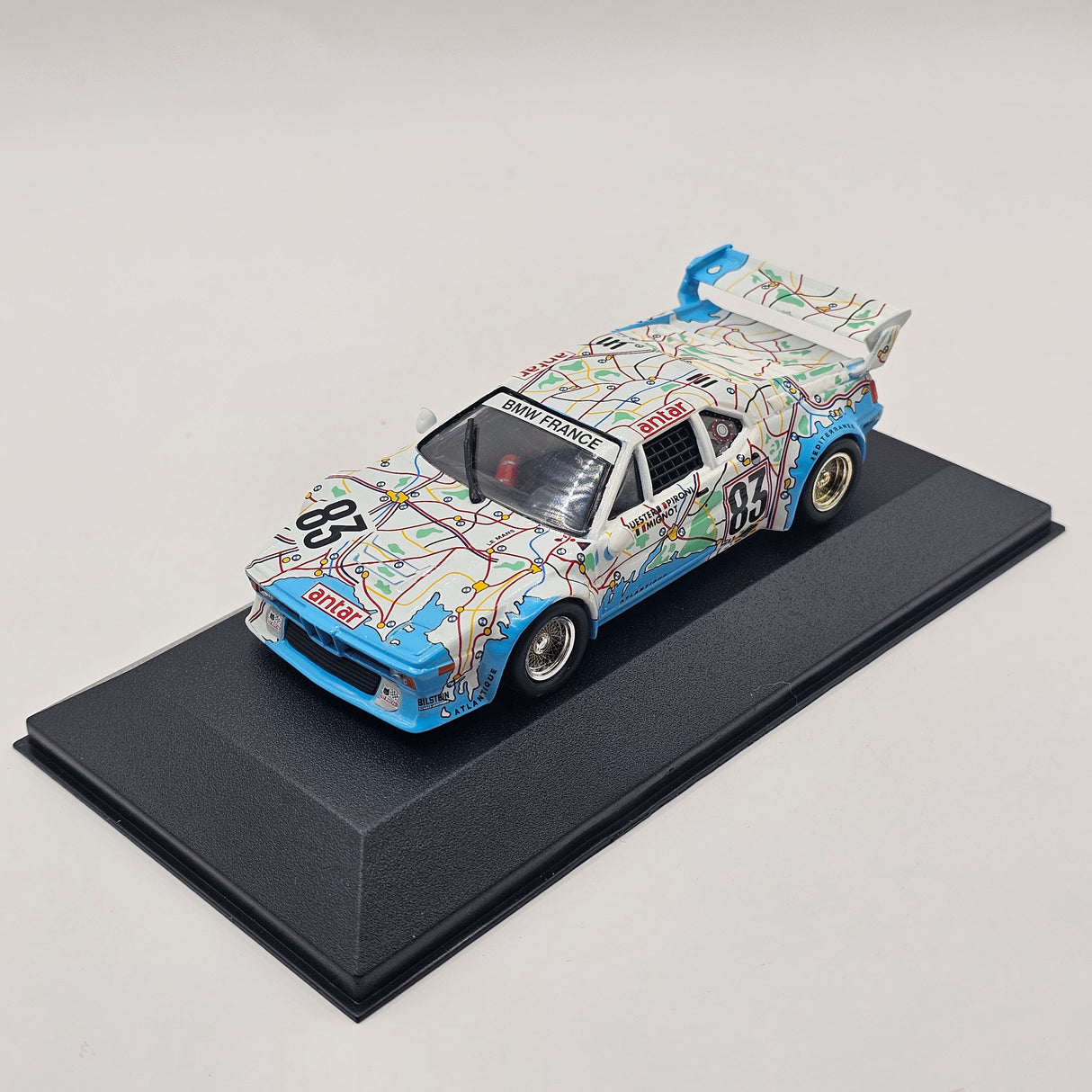 Quartzo BMW M1 #83 BMW-France Le Mans 24Hrs 1980 1/43 Scale