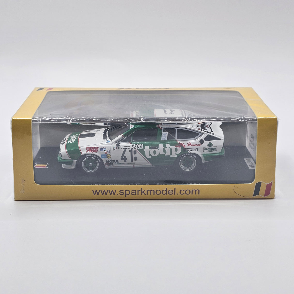 Spark Alfa Romeo Alfetta GTV/6 #41 Biesse Racing Team 24Hrs Spa 1984 1/43 Scale