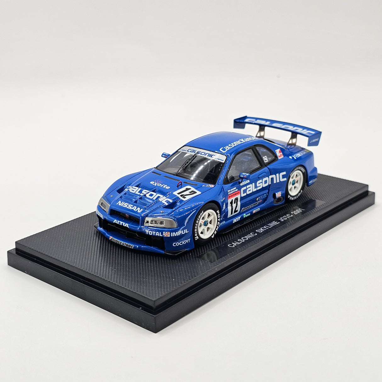 EBBRO P-4 Nissan Skyline R34 GT-R #12 Calsonic JGTC GT500 2001 1/43 Scale