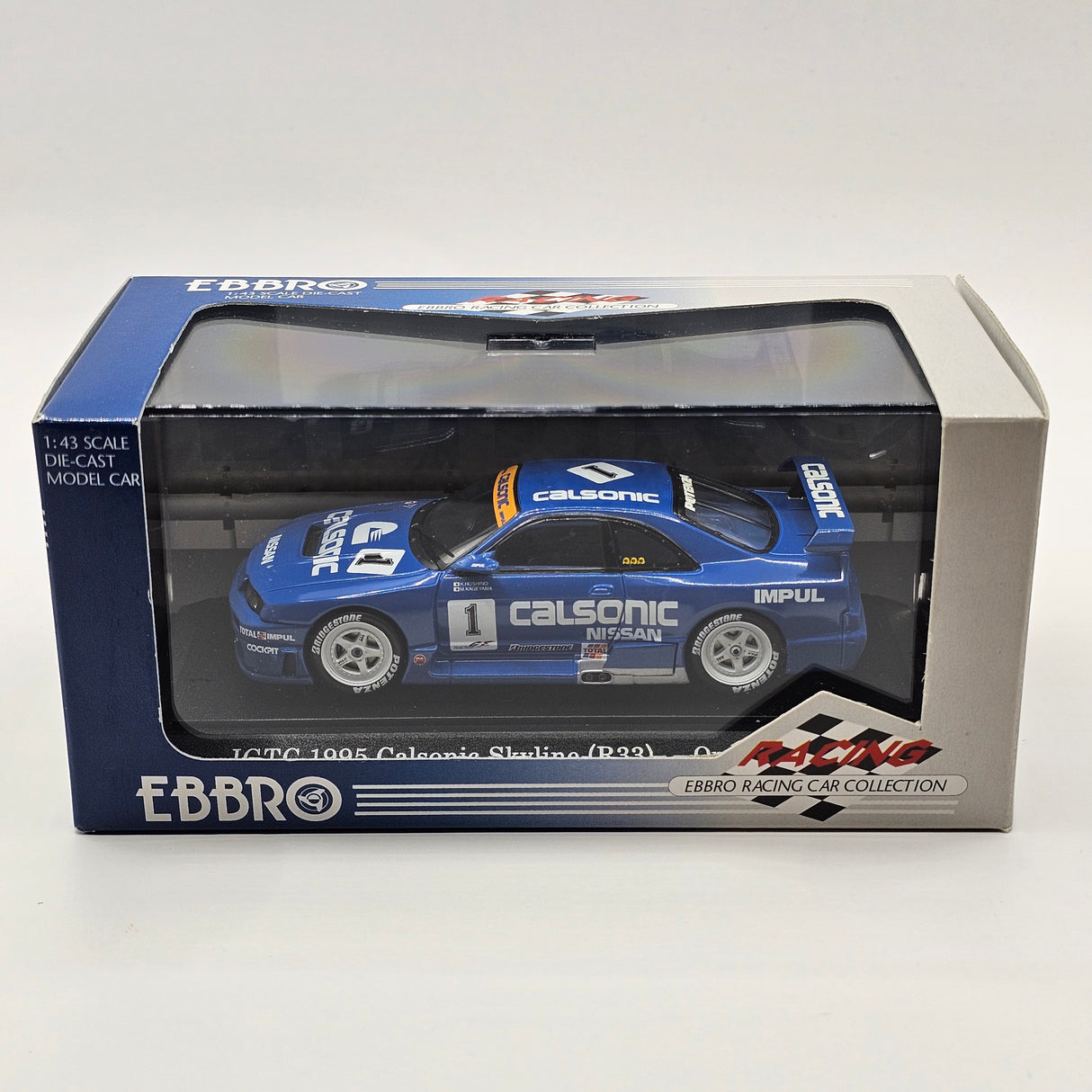 EBBRO Nissan Skyline GT-R #1 Calsonic Hoshino JGTC GT1 1995 1/43 Scale