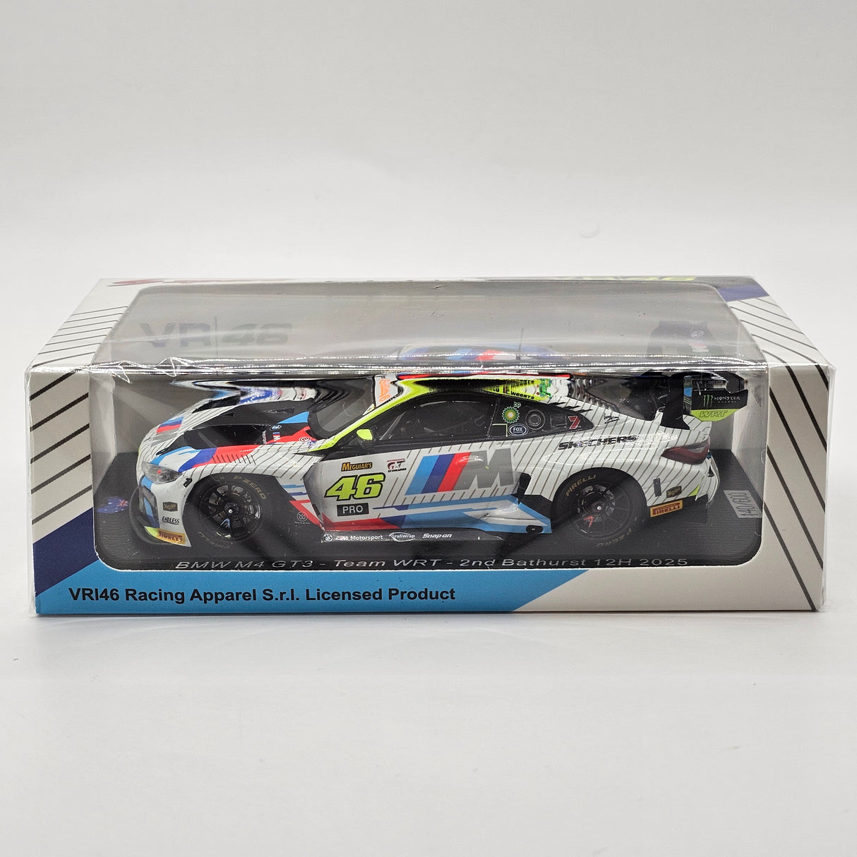 Spark BMW M4 GT3 #46 Team WRT 12Hrs Bathurst 2025 2nd 1/43 Scale AS081