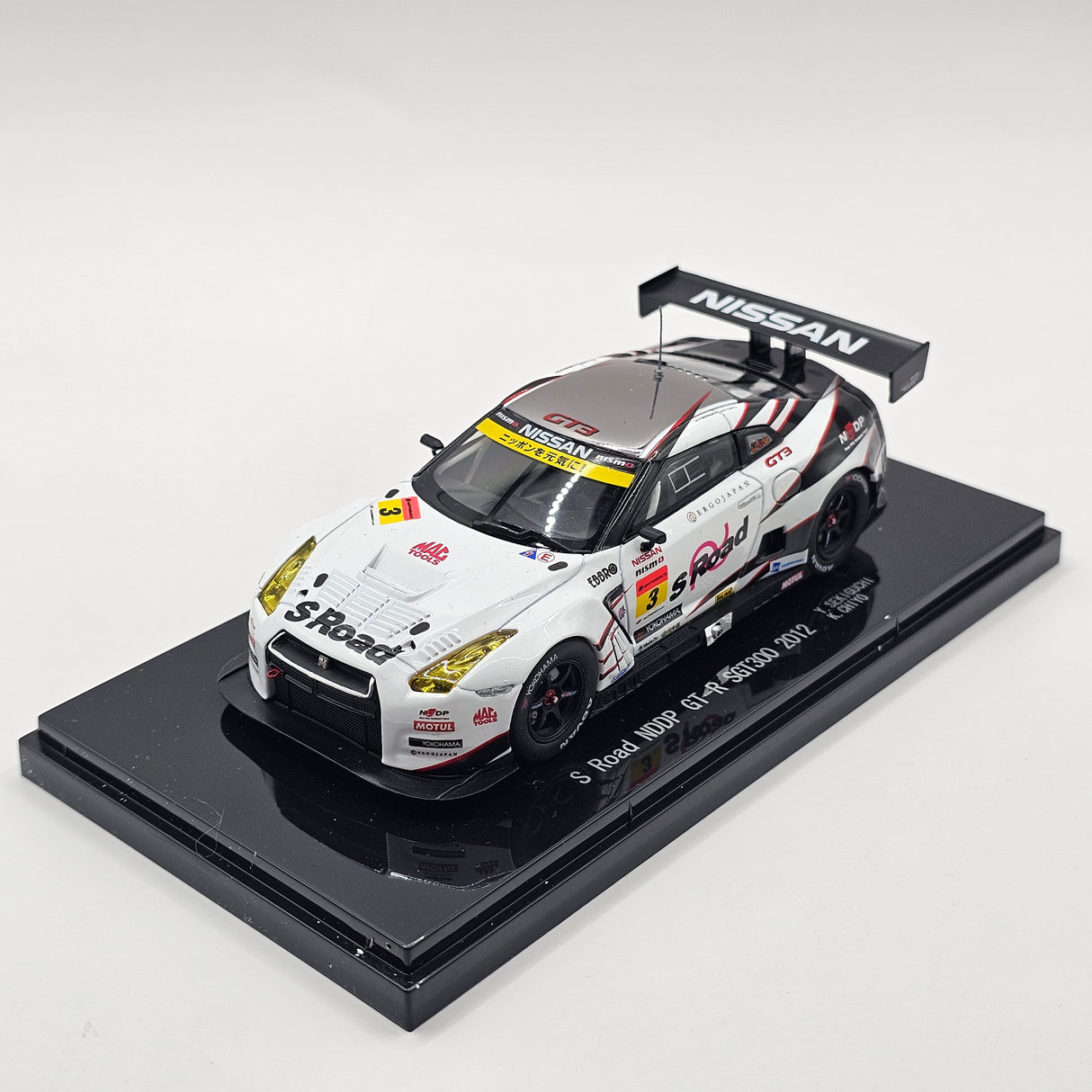 EBBRO Nissan GT-R #3 S-Road NDDP Super GT GT300 2012 1/43 Scale