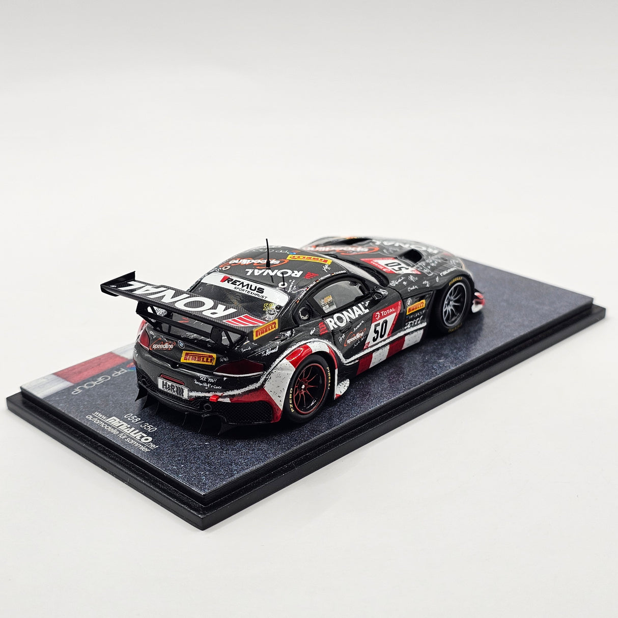 Spark BMW Z4 GT3 #50 Team Speedline Racing by Ronal 24Hrs Nurburgring 2019 1/43 Scale