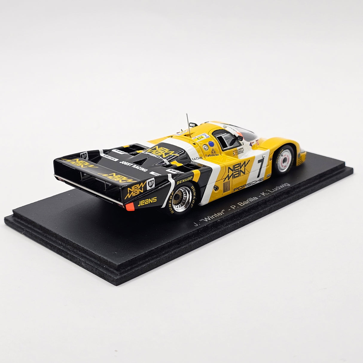 Spark Porsche 956B #7 NewMan Joest Racing 24Hrs Le Mans 1985 Winner 1/43 Scale