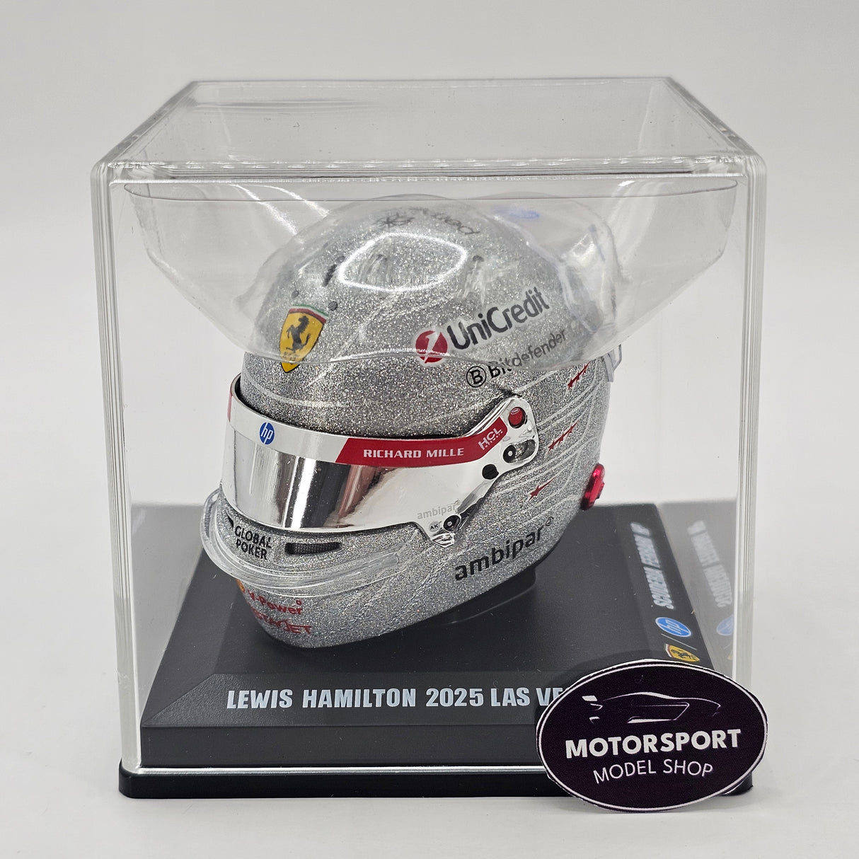 Looksmart Lewis Hamilton Las Vegas GP 2025 Scuderia Ferrari HP 1/5 Scale Helmet LSHEL027