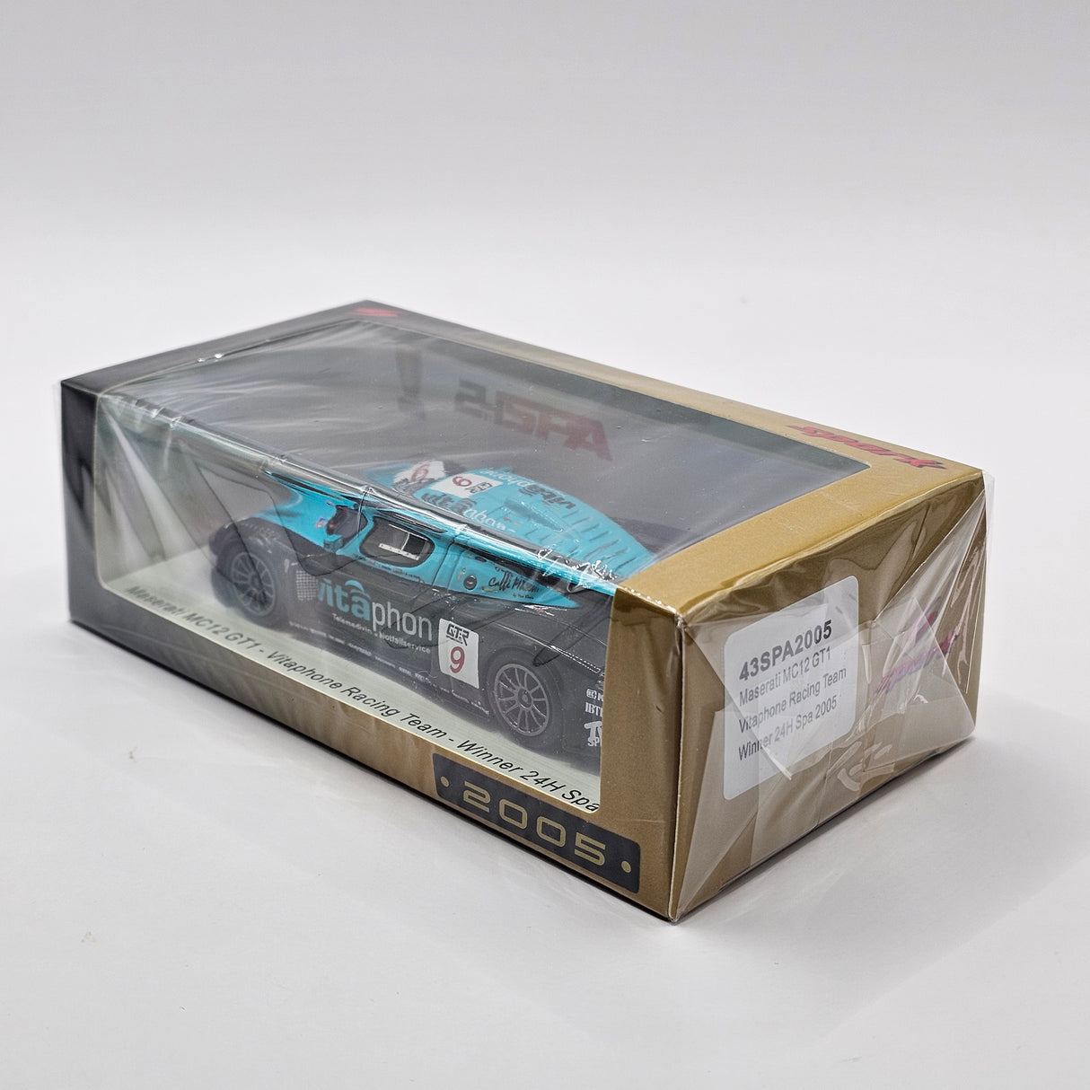 Spark Maserati MC12 GT1 #9 Vitaphone Racing 24Hrs Spa 2005 Winner 1/43 Scale 43SPA2005