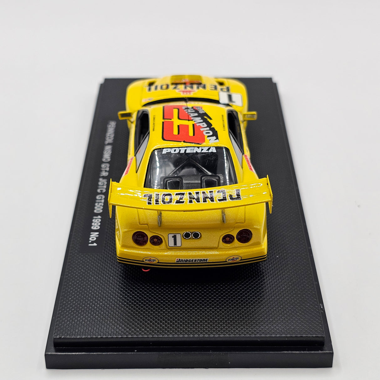 EBBRO P4 Nissan Skyline R34 GT-R #1 Pennzoil JGTC GT500 1999 Champions 1/43 Scale