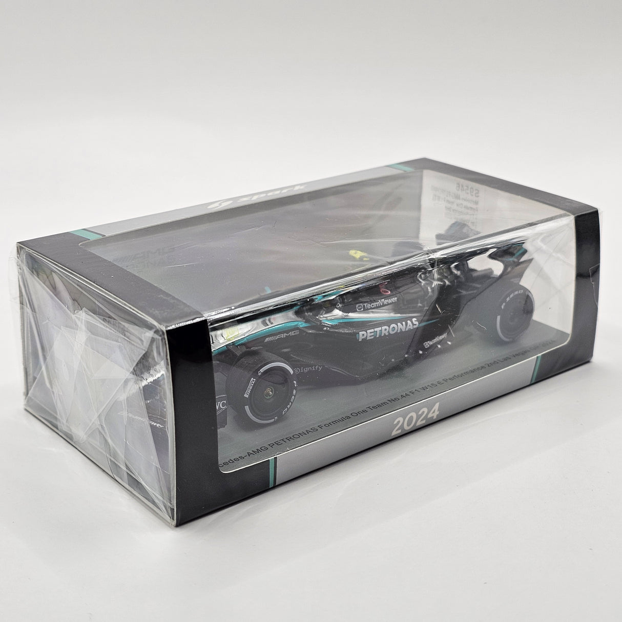 Spark Mercedes-AMG F1 W15 #44 Lewis Hamilton 2nd Las Vegas F1 GP 2024 1/43 Scale