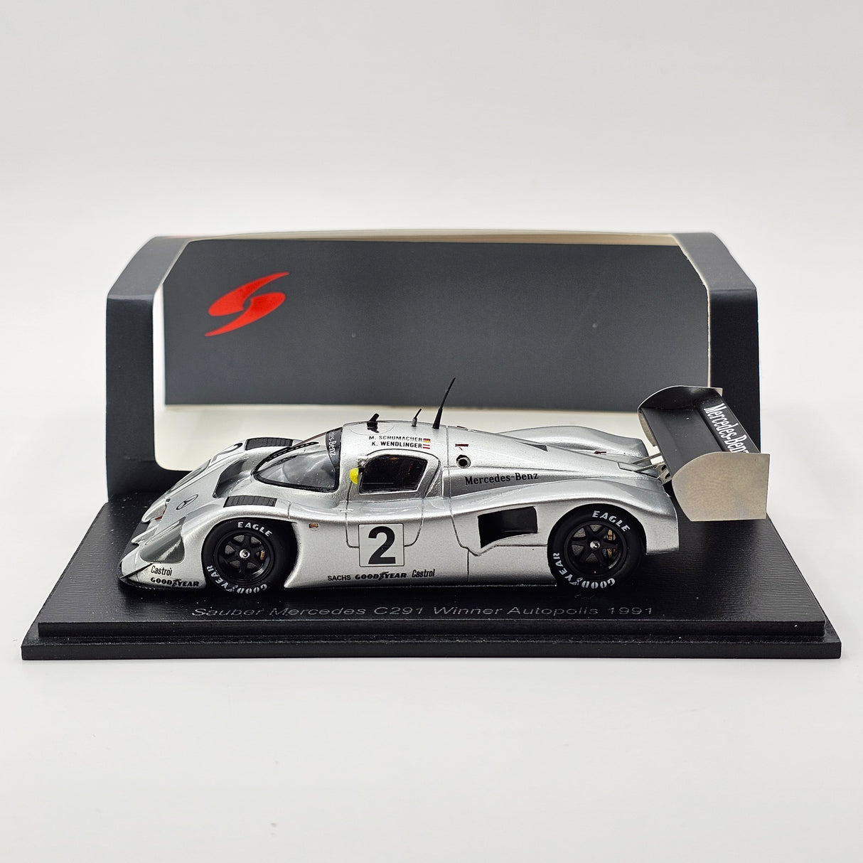 Spark Mercedes Sauber C291 #2 Team Sauber Mercedes Winner Autopolis 1991 1/43 Scale