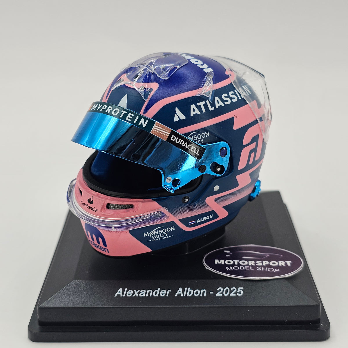 Spark Alexander Albon Williams Racing 2025 F1 Mini Helmet 1/5 Scale
