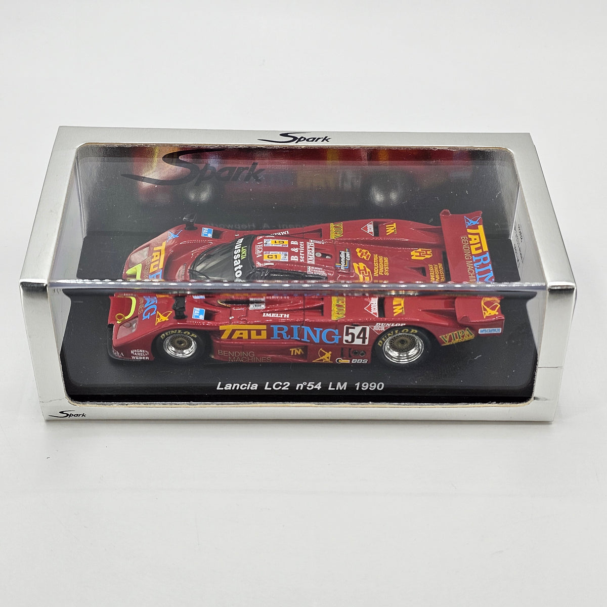 Spark Lancia LC2 SP90 #54 Mussato Action Car 24Hrs Le Mans 1990 1/43 Scale