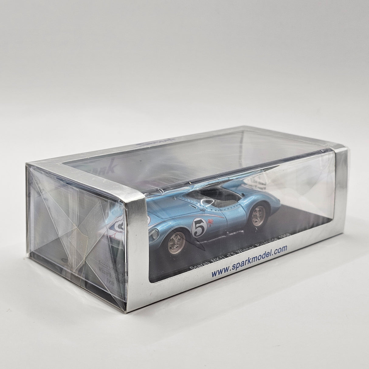 Spark Scarab MKII Chevrolet #5 Chuck Daigh Winner Riverside 1958 1/43 Scale