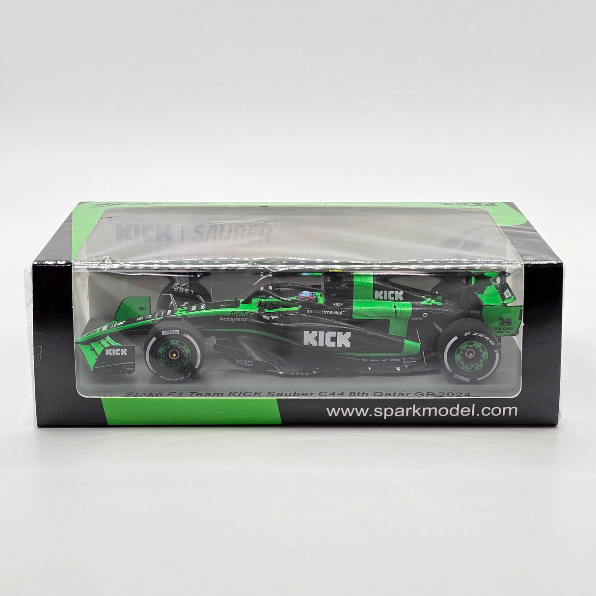 Spark KICK Sauber C44 #24 Zhou Guanyu Qatar GP Formula 1 2024 1/43 Scale