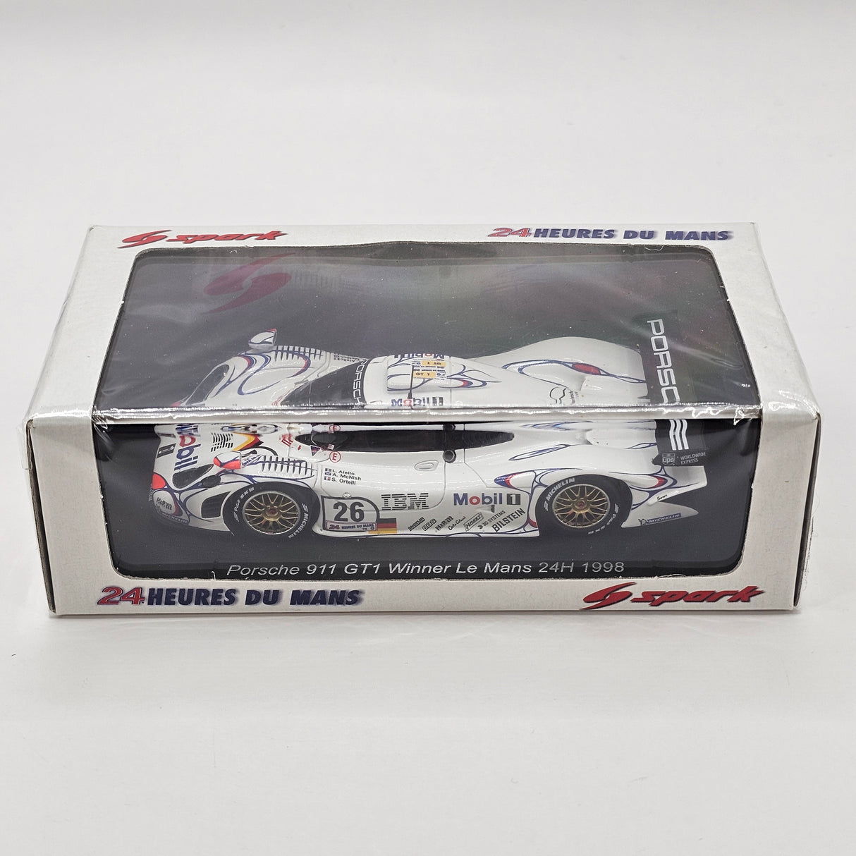 Spark Porsche 911 GT1-98 #26 Porsche AG 24Hrs Le Mans 1998 Winner 1/43 Scale