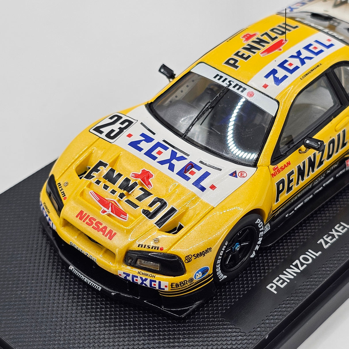 EBBRO P4 Nissan Skyline R34 GT-R #23 Pennzoil Zexel JGTC GT500 2001 1/43 Scale