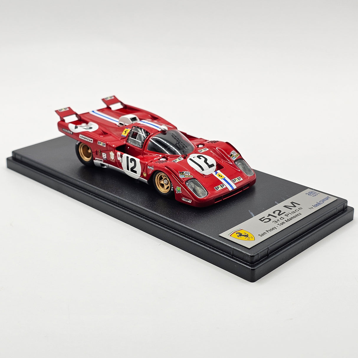 Looksmart Ferrari 512M #12 North American Racing Team 24Hrs Le Mans 1971 1/43 Scale