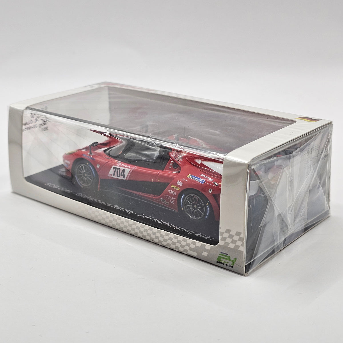 Spark SCG 004C #704 Scuderia Cameron Glickenhaus 24Hrs Nurburgring 2021 1/43 Scale