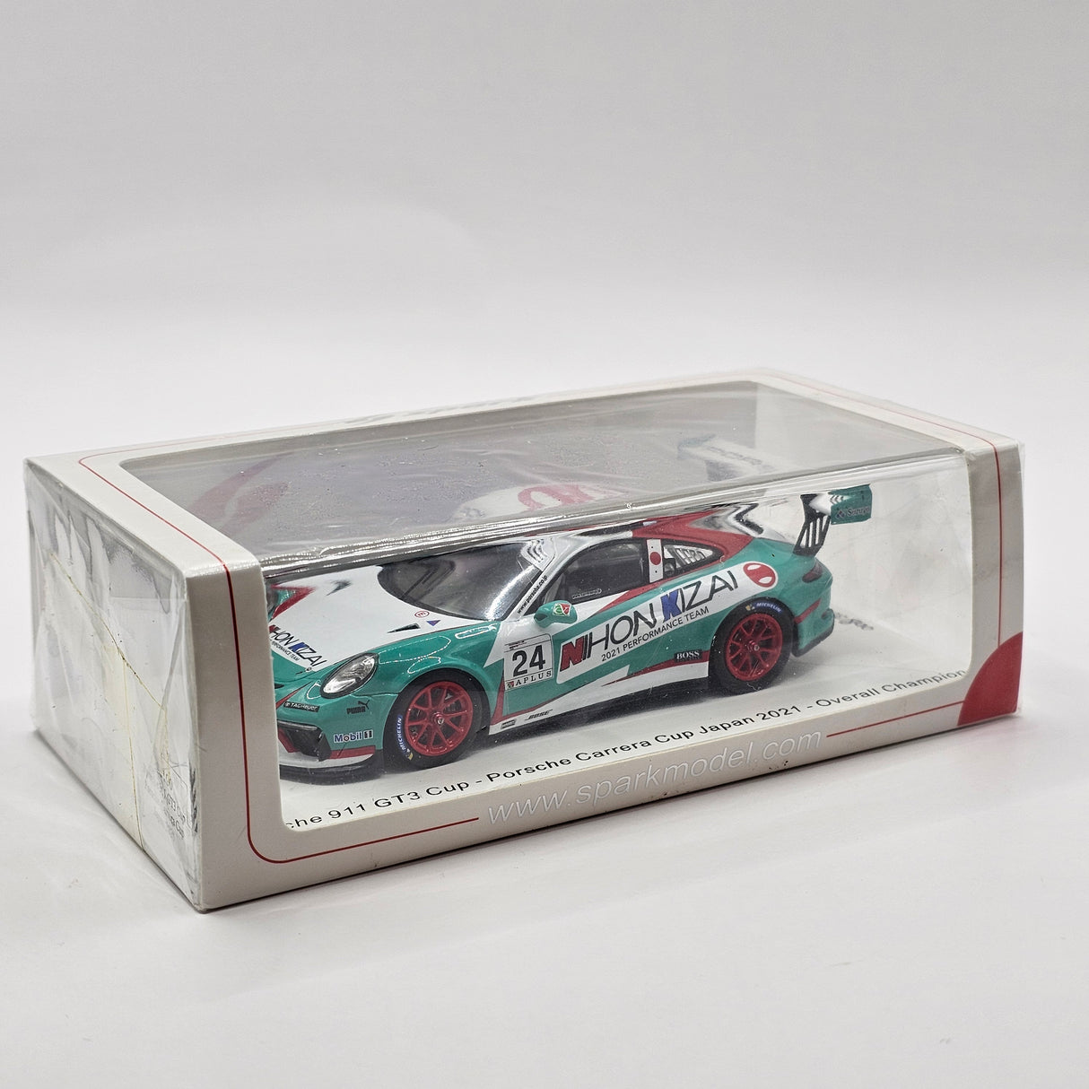 Spark Porsche 911 GT3 Cup #24 Tsubasa Kondo Winner Porsche Carrera Cup 2021 1/43 Scale