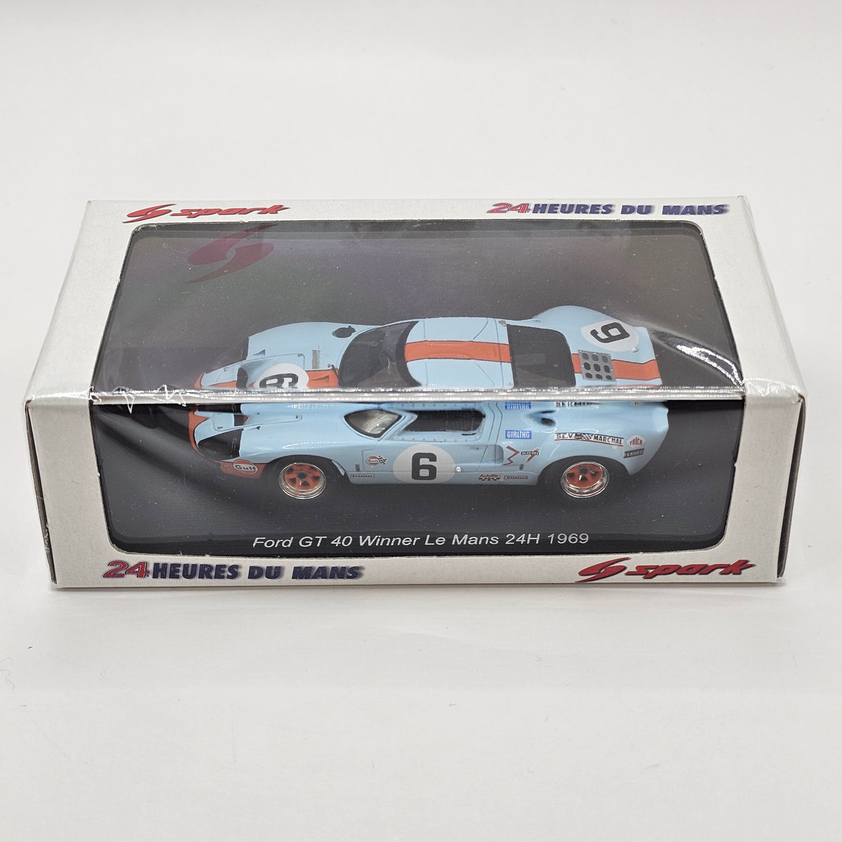 Spark Ford GT40 #6 JW Automotive Engineering Winner 24Hrs Le Mans 1969 1/43 Scale